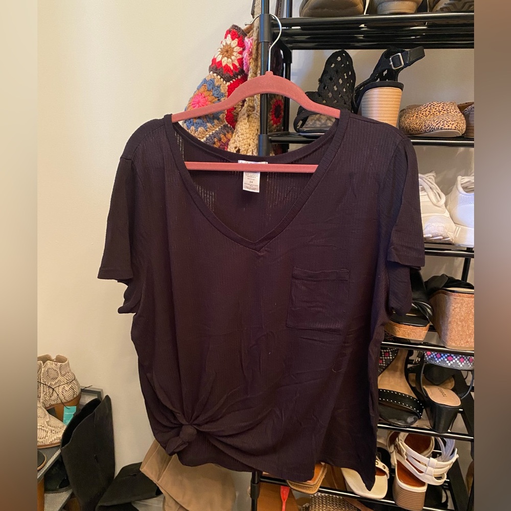 Black V Neck